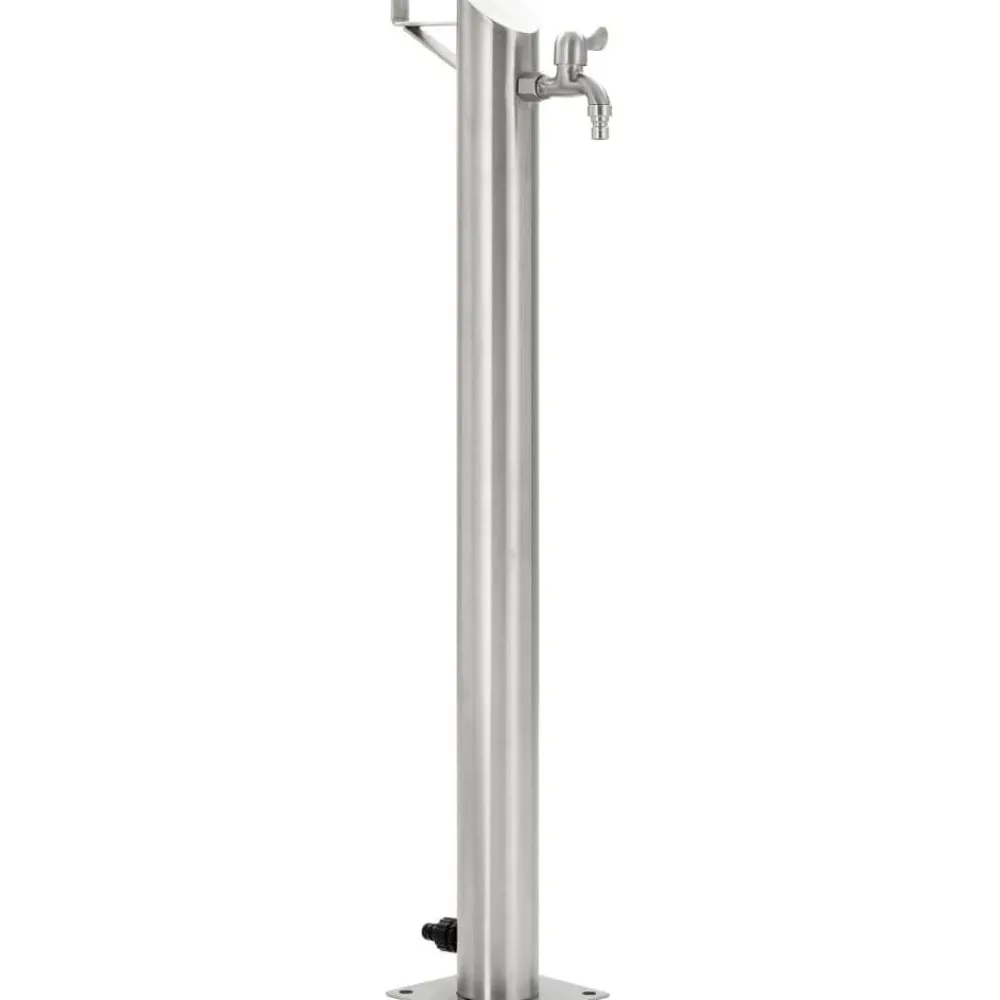 Puutarhan hanapylväs pyöreä ruostumaton teräs 95 cm*FinePRICE New