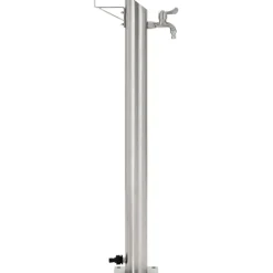 Puutarhan hanapylväs pyöreä ruostumaton teräs 95 cm*FinePRICE New