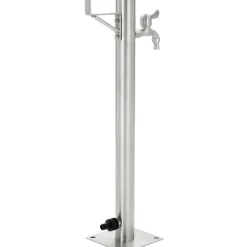 Sale Puutarhan hanapylväs pyöreä ruostumaton teräs 65 cm Sadevesitynnyrit