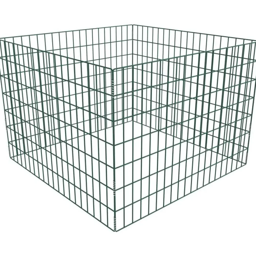 Puutarhan kompostikehikko neliö 100x100x70cm*FinePRICE Online