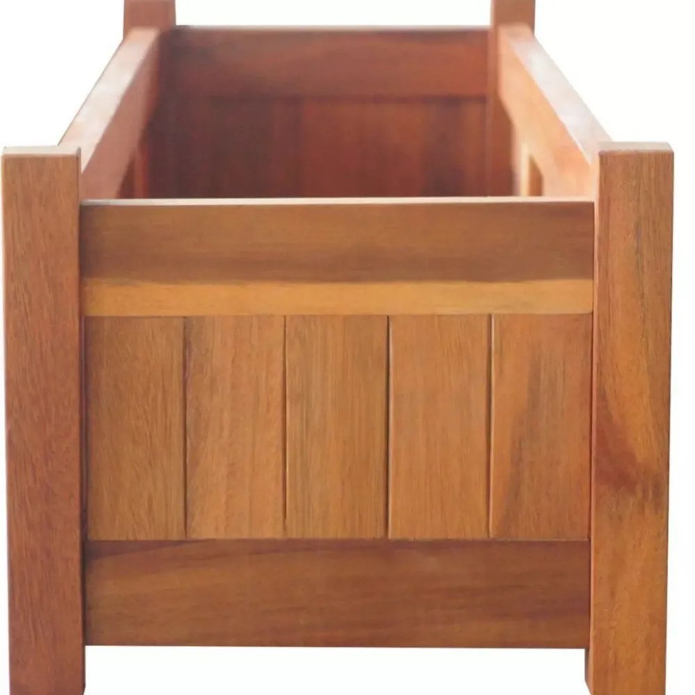 Outlet Puutarhan korotettu kukkalaatikko akaasiapuu 100x30x25 cm Istutuslaatikot