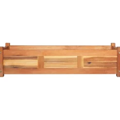 Outlet Puutarhan korotettu kukkalaatikko akaasiapuu 100x30x25 cm Istutuslaatikot