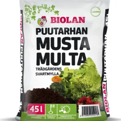 Puutarhan Musta Multa 65 säkkiä x 45l/lava, 2925 litraa*Biolan