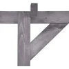 Puutarhan pergola harmaa 200x40x205 cm kyllästetty mänty*FinePRICE Clearance