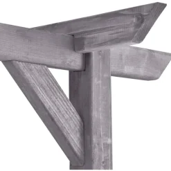 Puutarhan pergola harmaa 200x40x205 cm kyllästetty mänty*FinePRICE Clearance