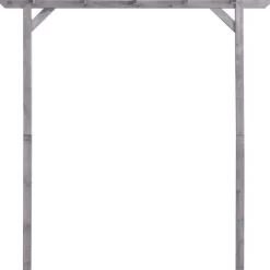Puutarhan pergola harmaa 200x40x205 cm kyllästetty mänty*FinePRICE Clearance