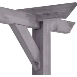 Best Puutarhan pergola harmaa 400x40x205 cm kyllästetty mänty Pergolat