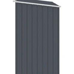 Puutarhan polttopuuvaja antrasiitti 245x98x159cm galv. teräs Polttopuukatokset