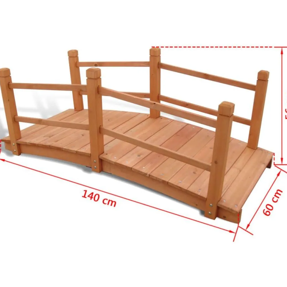 Hot Puutarhan silta 140 x 60 x 56 cm Puutarhasillat