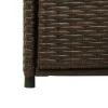 Puutarhan säilytyskaappi ruskea 55x55x111 cm polyrottinki*FinePRICE Discount