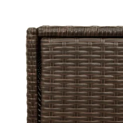 Puutarhan säilytyskaappi ruskea 55x55x111 cm polyrottinki*FinePRICE Discount