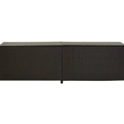 Clearance Puutarhan säilytyslaatikko polyrottinki 200x50x60 cm ruskea Säilytyslaatikot Ulos|Polyrottinkikalusteet