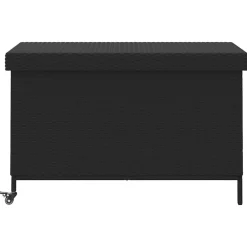 Puutarhan säilytyslaatikko pyörillä musta 110x55x73 cm (03826)*FinePRICE New