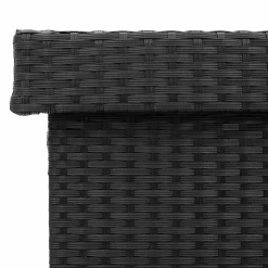 Puutarhan säilytyslaatikko pyörillä musta 110x55x73 cm (03826)*FinePRICE New