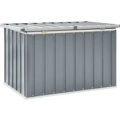 Puutarhan säilytyslaatikko 109x67x65 cm harmaa*FinePRICE Online