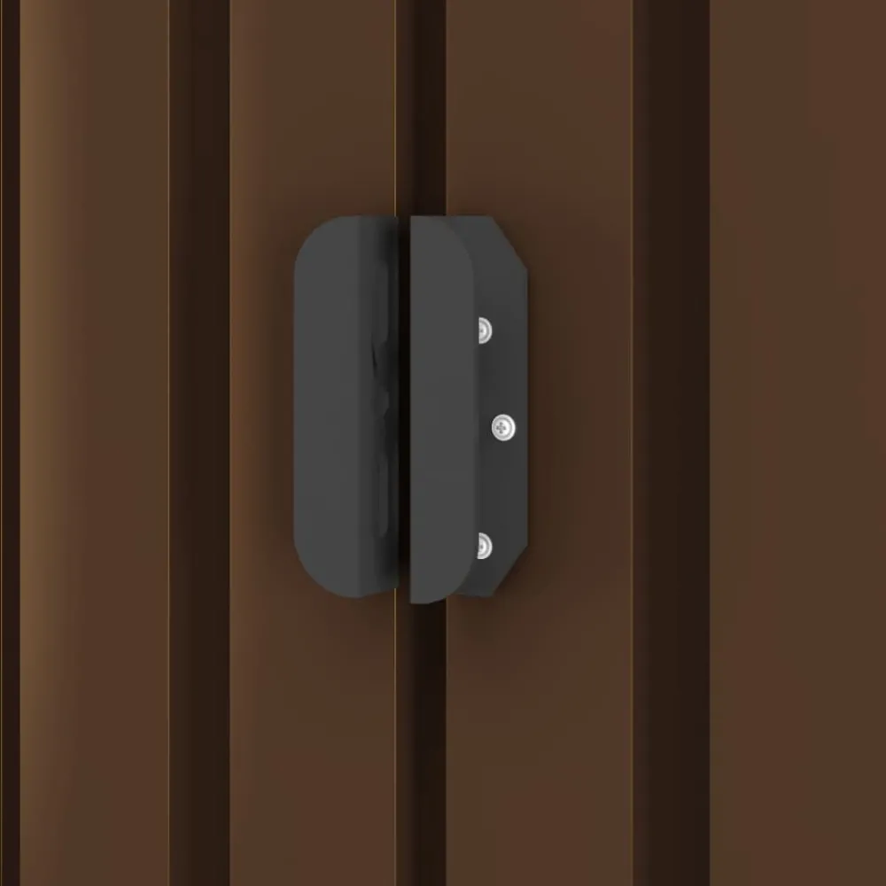 Outlet Puutarhan varastovaja ruskea 194x121x181 cm teräs 2,1m2 Puutarhavajat