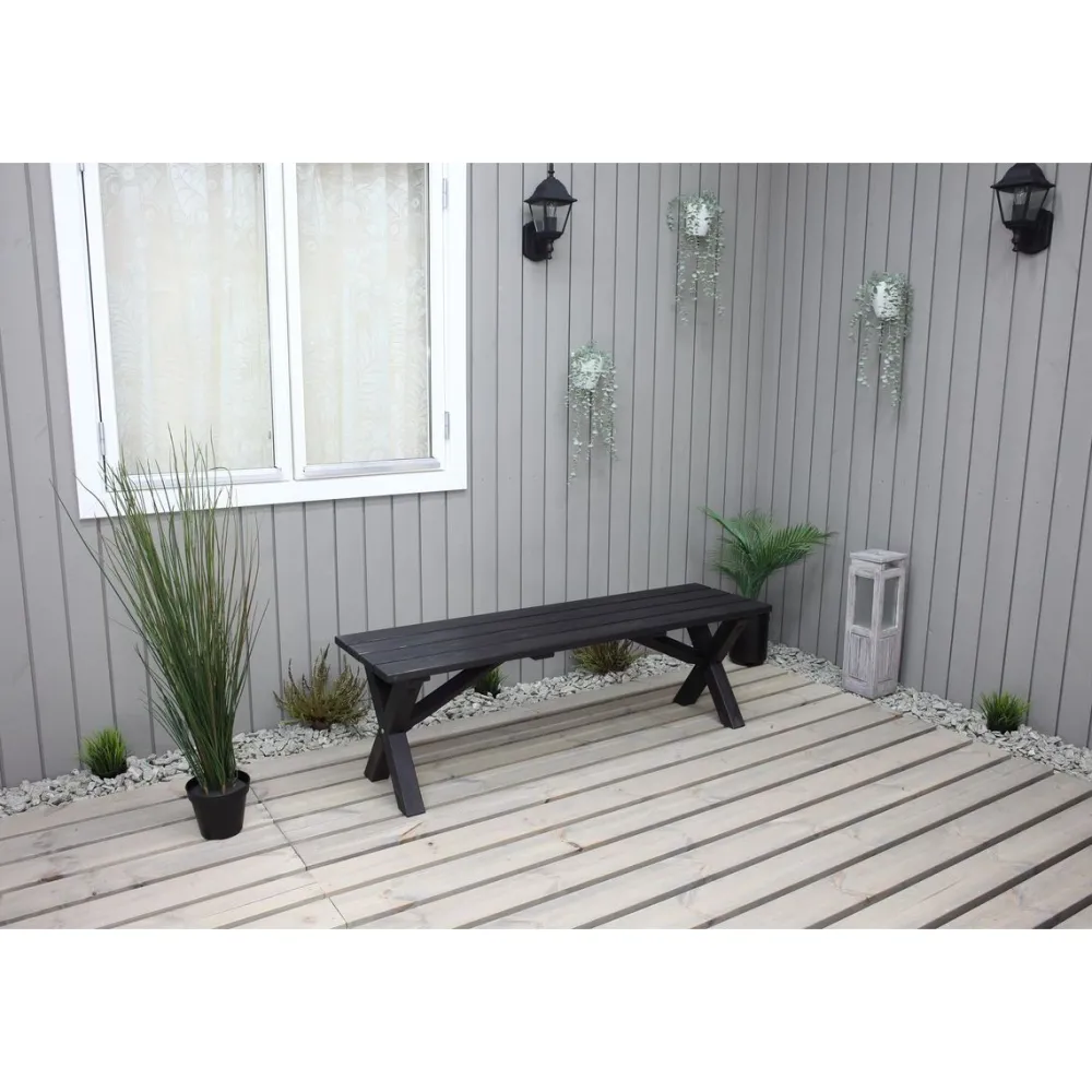 Puutarhapenkki Scottsdale 140cm er värejä*Baltic Garden Best
