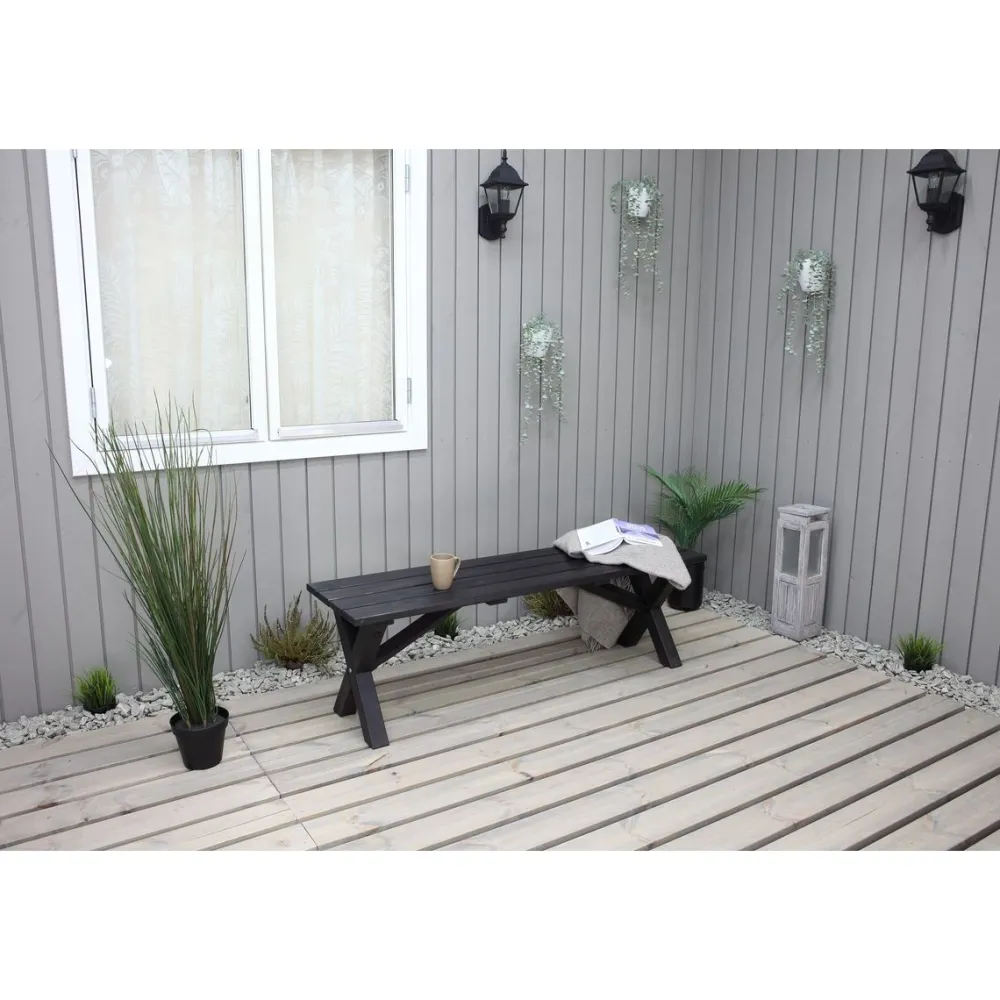 Puutarhapenkki Scottsdale 140cm er värejä*Baltic Garden Best