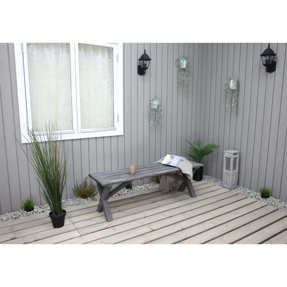 Puutarhapenkki Scottsdale 140cm er värejä*Baltic Garden Best