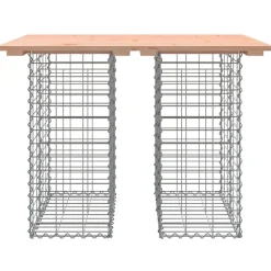 Outlet Puutarhapenkki kivikorilla 100x70x72 cm, douglaskuusi Puutarhapenkit