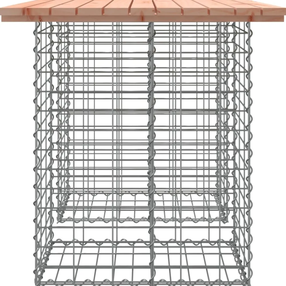 Outlet Puutarhapenkki kivikorilla 100x70x72 cm, douglaskuusi Puutarhapenkit