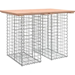 Outlet Puutarhapenkki kivikorilla 100x70x72 cm, douglaskuusi Puutarhapenkit