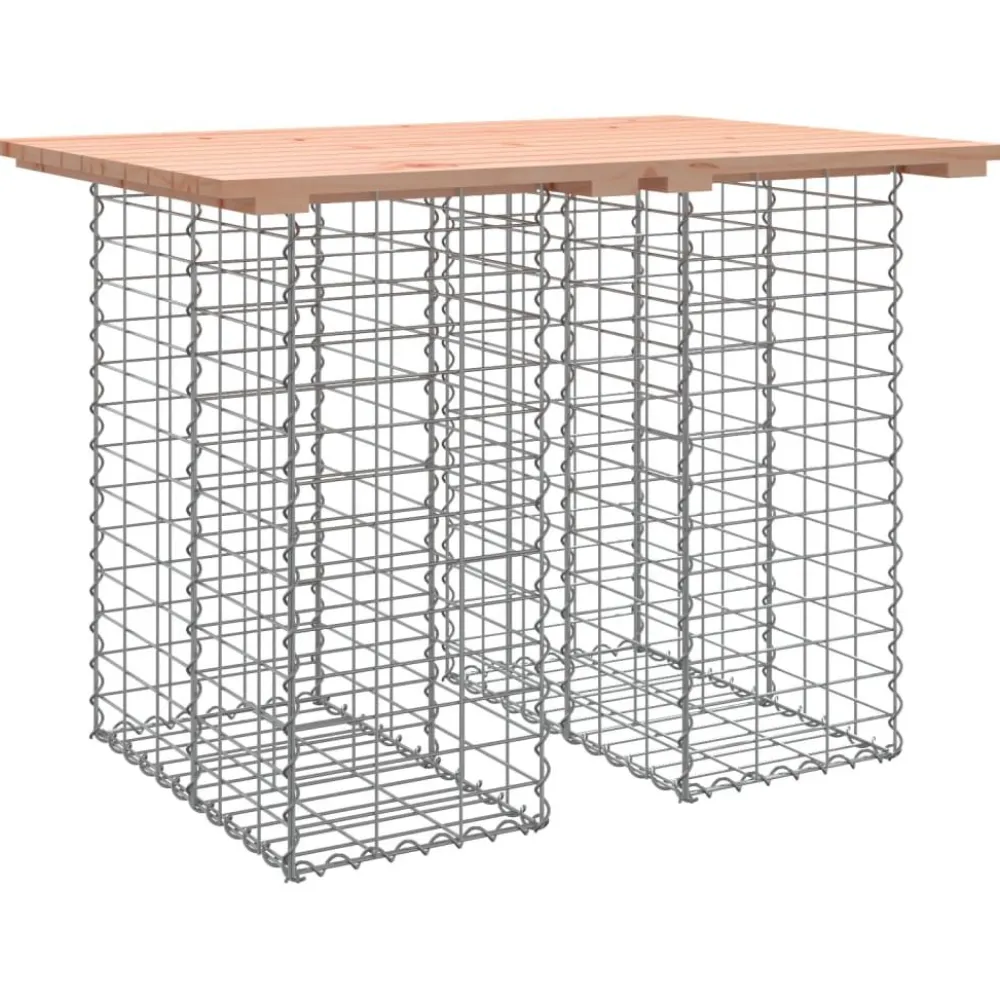 Outlet Puutarhapenkki kivikorilla 100x70x72 cm, douglaskuusi Puutarhapenkit