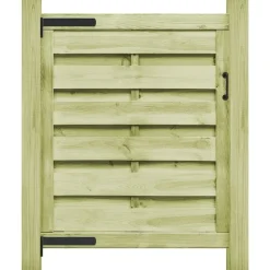 Puutarhaportti kyllästetty mänty 100x100 cm vihreä*FinePRICE Online