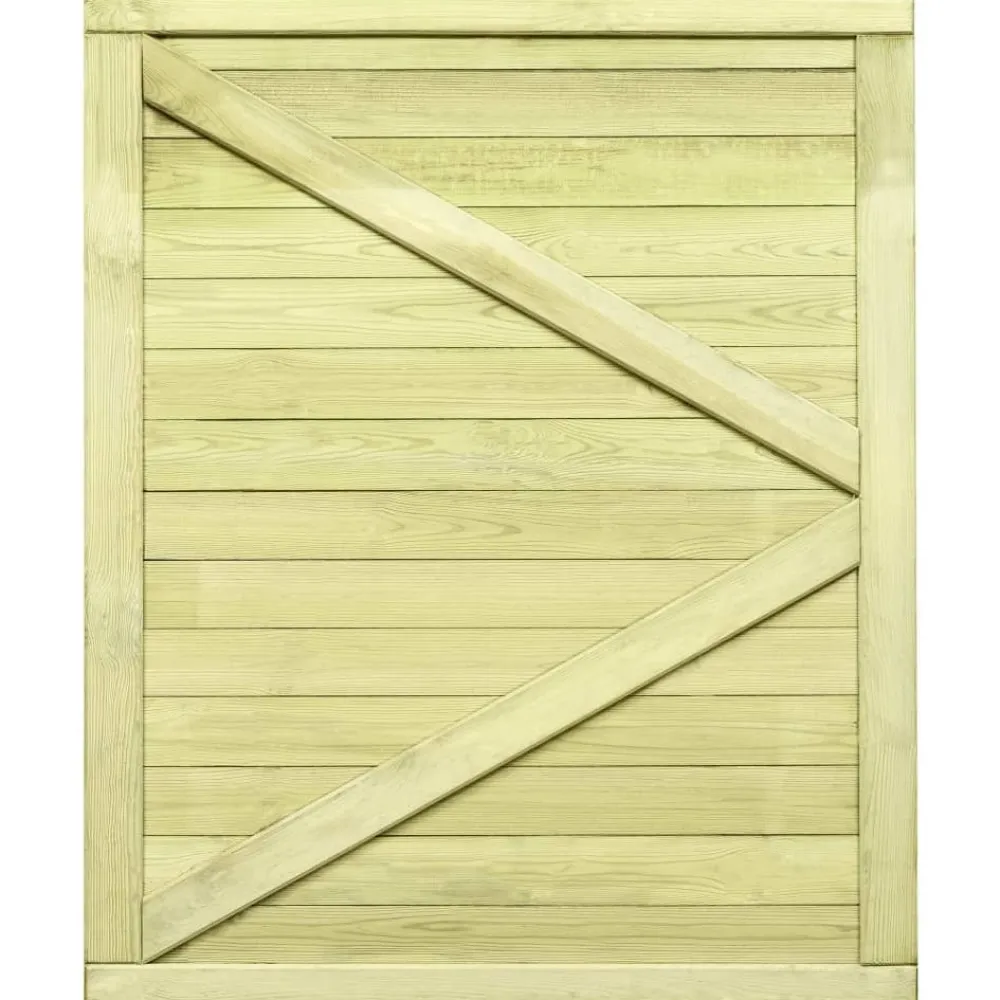Outlet Puutarhaportti kyllästetty mänty 125x100 cm Portit