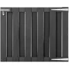Puutarhaportti puukomposiitti 100x80cm harmaa*FinePRICE Outlet