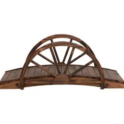 Puutarhasilta puolipyörällä 99x50x38 cm täysi kuusi (63338)*FinePRICE Best