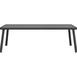 Puutarhasohvapöytä antrasiitti 110x55x35 cm teräs*FinePRICE Outlet