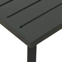 Puutarhasohvapöytä antrasiitti 110x55x35 cm teräs*FinePRICE Outlet
