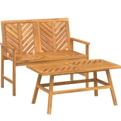Puutarhasohvasarja, akasiapuu, 2 osaa*FinePRICE Online