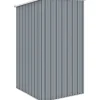 Puutarhavaja harmaa 87x98x159 cm galvanoitu teräs 0,85m2*FinePRICE Online
