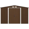Puutarhavaja 257x205x178cm teräs ruskea 4,7m2*FinePRICE New