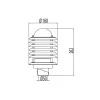 Pylväsmajakka Averia AVGP05M Ø 160x262 mm musta*Ensto Outlet