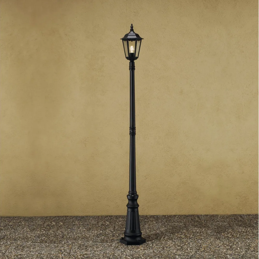Online Pylväsvalaisin 7233-750 Firenze musta matta 2200 mm Pylväsvalaisimet