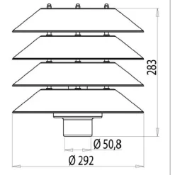 Pylväsvalaisin Käpy AT101ALV Ø 292x283 mm valkoinen*Ensto Clearance