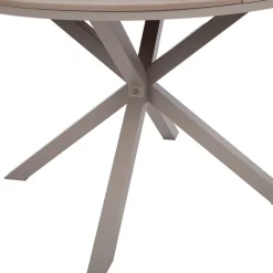 Pöytä PORTO Ø110,5xK73 cm, beige/harmaa*Home4you