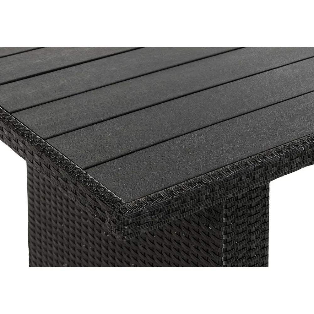Outlet Pöytä James 145x85cm musta Puutarhapöydät|Polyrottinkikalusteet