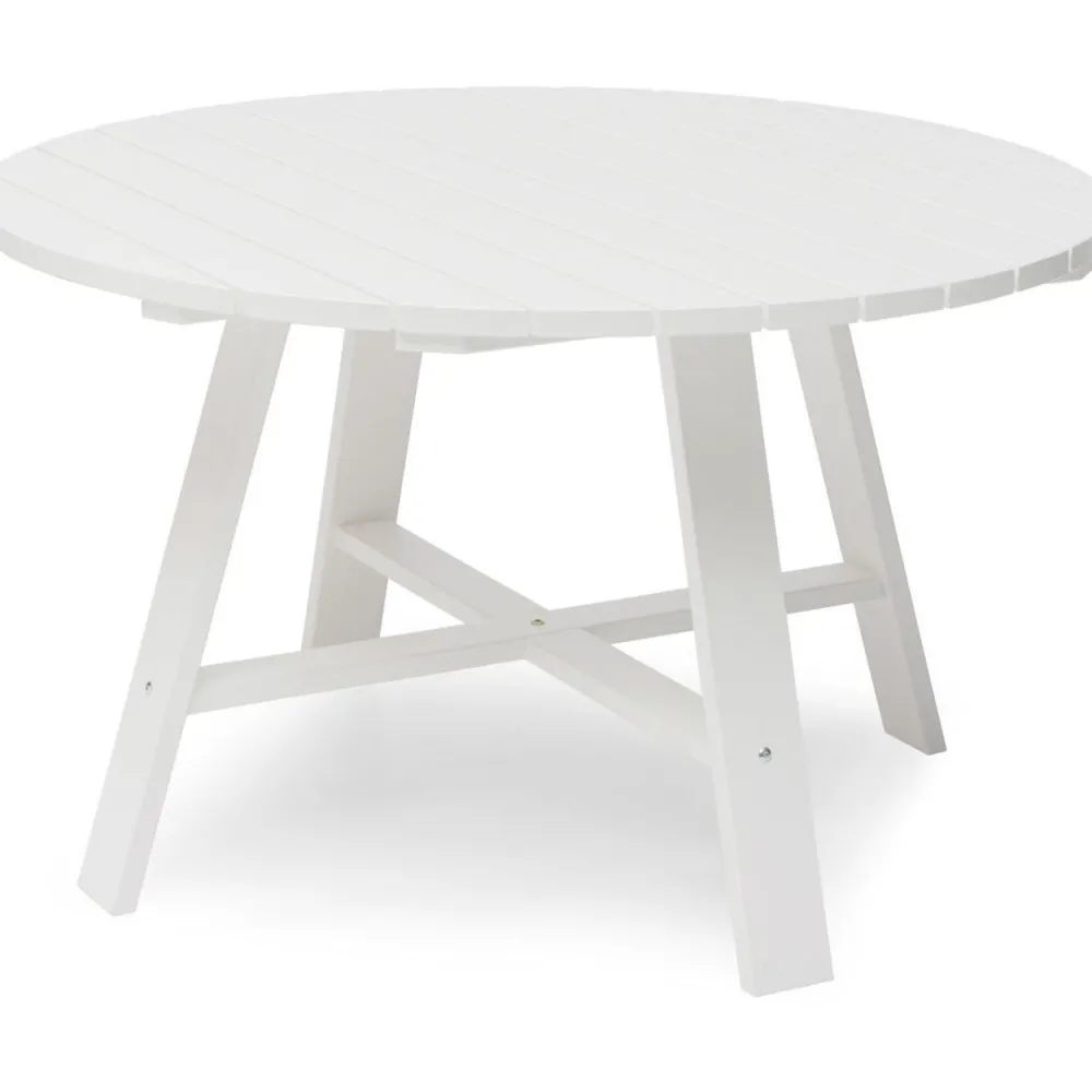 Pöytä Läckö ø120 cm valkoinen*Hillerstorp Discount