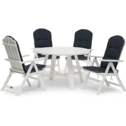 Pöytä Läckö ø120 cm valkoinen*Hillerstorp Discount