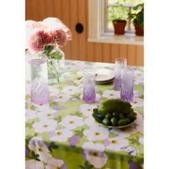 Pöytäliina Ruusa, 145x250cm, vaaleanvihreä/vaaleanlila*Finlayson Discount