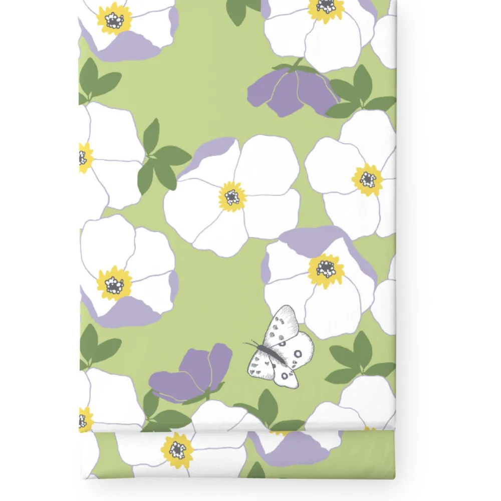 Pöytäliina Ruusa, 145x250cm, vaaleanvihreä/vaaleanlila*Finlayson Discount