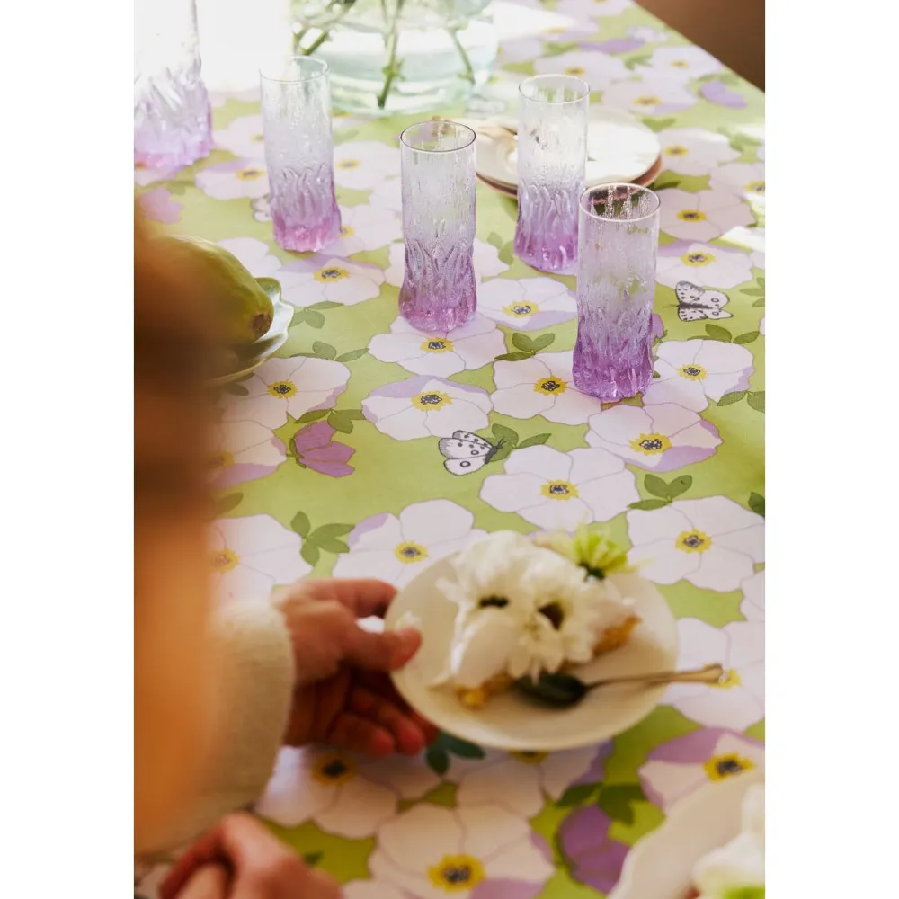 Pöytäliina Ruusa, 145x250cm, vaaleanvihreä/vaaleanlila*Finlayson Discount