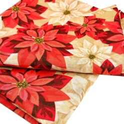 Pöytäliina CHRISTMAS NEW 136x220 cm, joulutähdet, monivärinen*Home4you Online