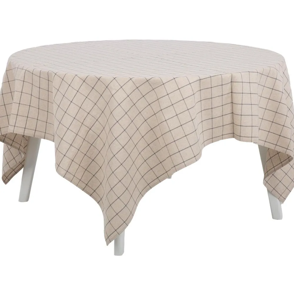 Pöytäliina LINEN 170x170 cm, pellavanvärinen, neliö*Home4you Sale
