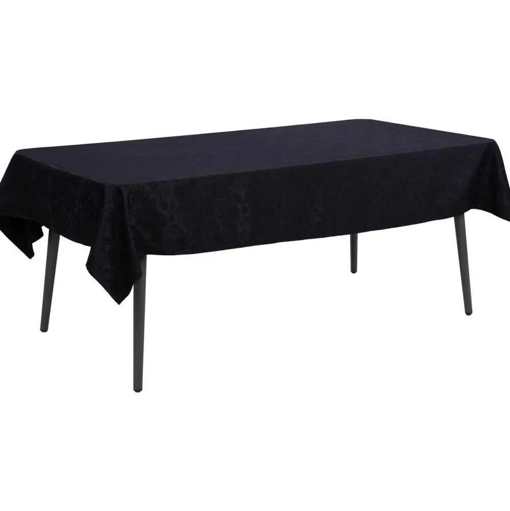 Pöytäliina PARTY 150x220 cm, musta kukka*Home4you Discount