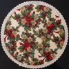 Pöytäliina WINTER FLOWERS Ø70 cm, nauhakuosi, monivärinen*Home4you Sale
